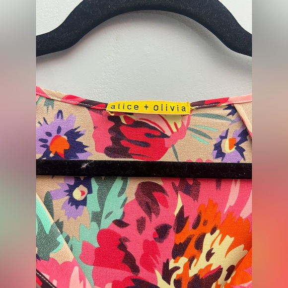 Alive + Olivia Silk Floral Dress, Size Small - Picture 5 of 6